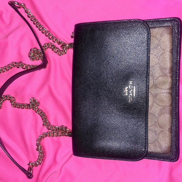 Coach Handbags - Coach Black and Brown Crossbody Bag